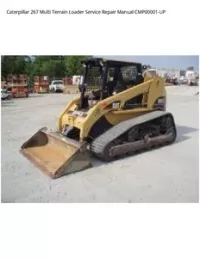 Caterpillar 267 Multi Terrain Loader Service Repair Manual CMP00001-UP preview