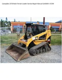 Caterpillar 257B Multi Terrain Loader Service Repair Manual SLK00001-07299 preview