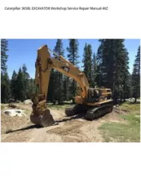 Caterpillar 365BL EXCAVATOR Workshop Service Repair Manual 4XZ preview