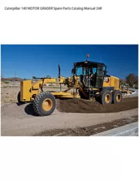 Caterpillar 140 MOTOR GRADER Spare Parts Catalog Manual 24R preview