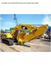 Caterpillar 322L EXCAVATOR Workshop Service Repair Manual 8ML preview