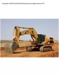 Caterpillar 365B EXCAVATOR Workshop Service Repair Manual CTY preview