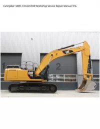 Caterpillar 349EL EXCAVATOR Workshop Service Repair Manual TFG preview