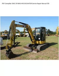 PDF Caterpillar 304C CR MINI HYD EXCAVATOR Service Repair Manual STB preview