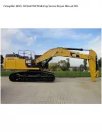 Caterpillar 349EL EXCAVATOR Workshop Service Repair Manual SPG preview