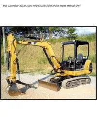 PDF Caterpillar 303.5C MINI HYD EXCAVATOR Service Repair Manual DMY preview