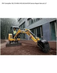 PDF Caterpillar 302.7D MINI HYD EXCAVATOR Service Repair Manual LJ7 preview