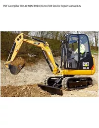 PDF Caterpillar 302.4D MINI HYD EXCAVATOR Service Repair Manual LJN preview