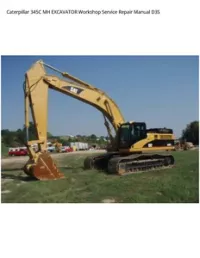 Caterpillar 345C MH EXCAVATOR Workshop Service Repair Manual D3S preview