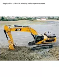 Caterpillar 345D EXCAVATOR Workshop Service Repair Manual BYW preview