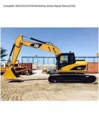 Caterpillar 345D EXCAVATOR Workshop Service Repair Manual NEG preview