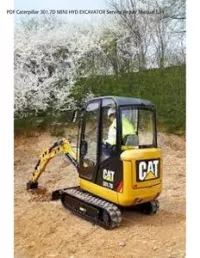 PDF Caterpillar 301.7D MINI HYD EXCAVATOR Service Repair Manual LJH preview