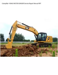 Caterpillar 160M2 MOTOR GRADER Service Repair Manual R9T preview