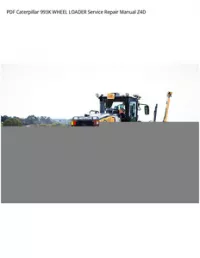 PDF Caterpillar 993K WHEEL LOADER Service Repair Manual Z4D preview