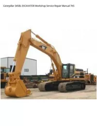 Caterpillar 345BL EXCAVATOR Workshop Service Repair Manual 7KS preview