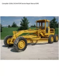 Caterpillar 320DL EXCAVATOR Service Repair Manual DFB preview