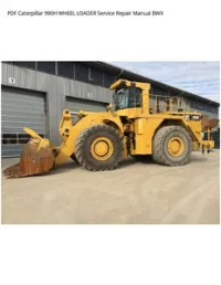 PDF Caterpillar 990H WHEEL LOADER Service Repair Manual BWX preview
