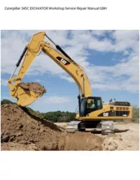 Caterpillar 345C EXCAVATOR Workshop Service Repair Manual GBH preview
