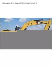 PDF Caterpillar 990 WHEEL LOADER Service Repair Manual 7HK preview