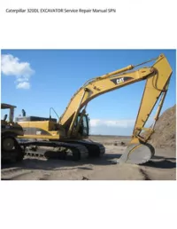 Caterpillar 320DL EXCAVATOR Service Repair Manual SPN preview