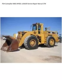 PDH Caterpillar 988G WHEEL LOADER Service Repair Manual 2TW preview