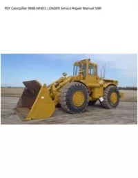 PDF Caterpillar 988B WHEEL LOADER Service Repair Manual 50W preview