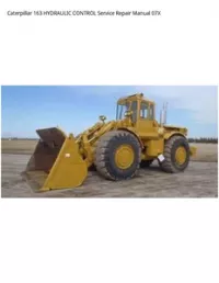 Caterpillar 163 HYDRAULIC CONTROL Service Repair Manual 07X preview