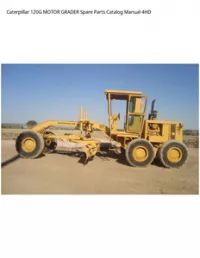 Caterpillar 120G MOTOR GRADER Spare Parts Catalog Manual 4HD preview