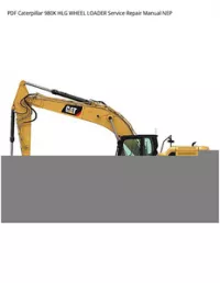 PDF Caterpillar 980K HLG WHEEL LOADER Service Repair Manual NEP preview