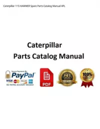 Caterpillar 115 HAMMER Spare Parts Catalog Manual 4PL preview