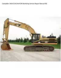 Caterpillar 345B II EXCAVATOR Workshop Service Repair Manual FEE preview