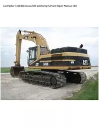 Caterpillar 345B II EXCAVATOR Workshop Service Repair Manual CDJ preview
