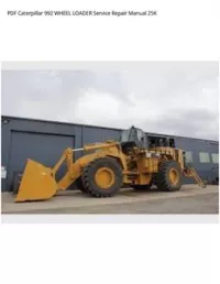 PDF Caterpillar 992 WHEEL LOADER Service Repair Manual 25K preview