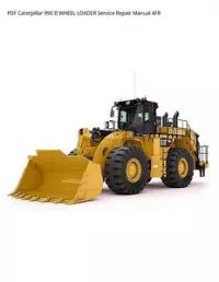 PDF Caterpillar 990 II WHEEL LOADER Service Repair Manual 4FR preview