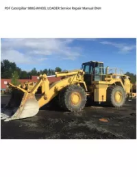 PDF Caterpillar 988G WHEEL LOADER Service Repair Manual BNH preview