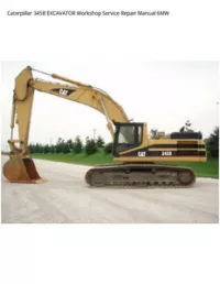 Caterpillar 345B EXCAVATOR Workshop Service Repair Manual 6MW preview