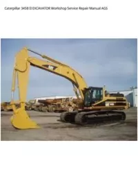 Caterpillar 345B II EXCAVATOR Workshop Service Repair Manual AGS preview