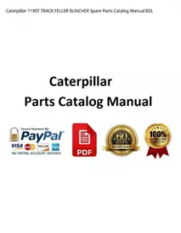 Caterpillar 1190T TRACK FELLER BUNCHER Spare Parts Catalog Manual BZL preview