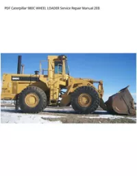 PDF Caterpillar 980C WHEEL LOADER Service Repair Manual 2EB preview