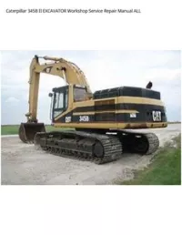 Caterpillar 345B II EXCAVATOR Workshop Service Repair Manual ALL preview