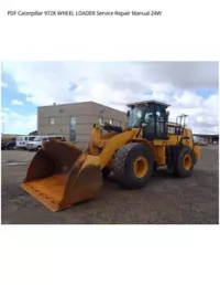 PDF Caterpillar 972K WHEEL LOADER Service Repair Manual Z4W preview