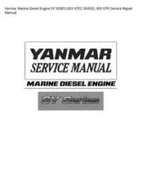 Yanmar Marine Diesel Engine SY SERIES (6SY-STP2  6SY655  8SY-STP) Service Repair Manual preview
