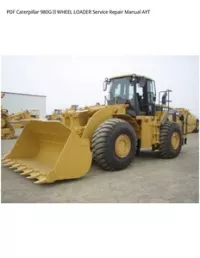 PDF Caterpillar 980G II WHEEL LOADER Service Repair Manual AYT preview