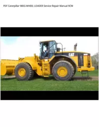 PDF Caterpillar 980G WHEEL LOADER Service Repair Manual 9CM preview