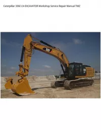 Caterpillar 336E LN EXCAVATOR Workshop Service Repair Manual TMZ preview