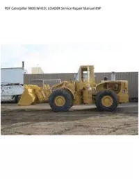 PDF Caterpillar 980B WHEEL LOADER Service Repair Manual 89P preview