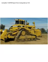 Caterpillar 10 RIPPER Spare Parts Catalog Manual 1XH preview