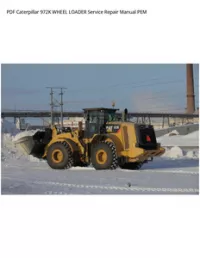 PDF Caterpillar 972K WHEEL LOADER Service Repair Manual PEM preview