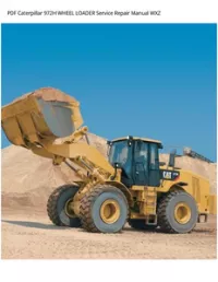 PDF Caterpillar 972H WHEEL LOADER Service Repair Manual WXZ preview