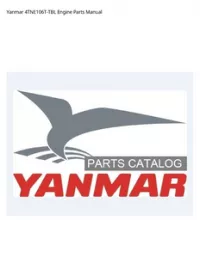 Yanmar 4TNE106T-TBL Engine Parts Manual preview